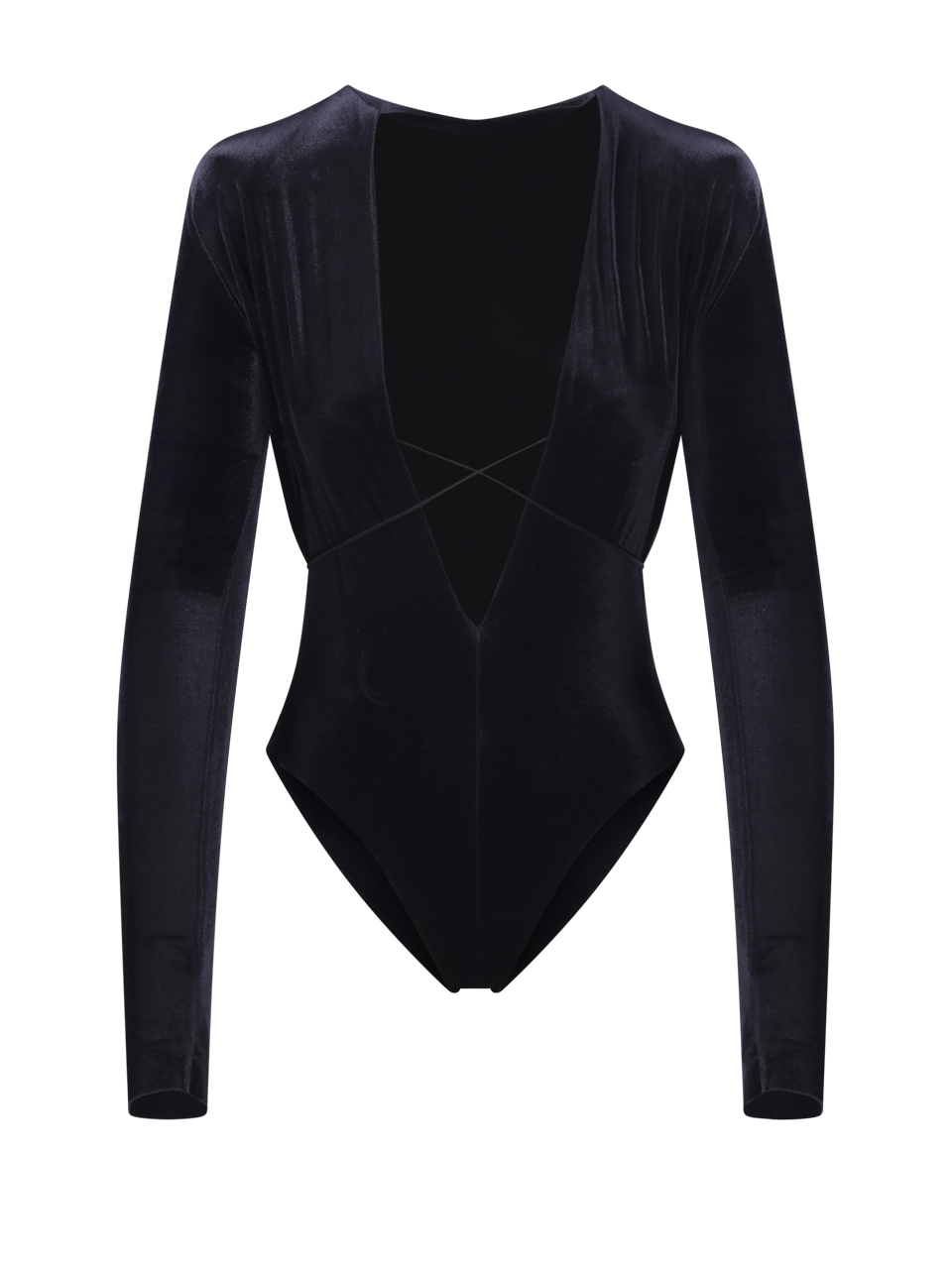 WOMAN AMAZUIN BLACK POLYAMIDE MARTIN VELVET TOP