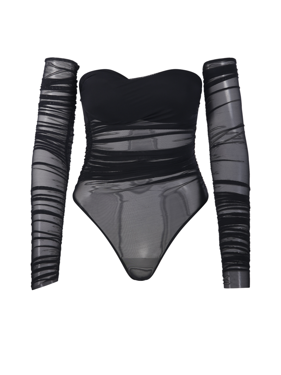 WOMAN AMAZUIN BLACK POLYAMIDE ORIANE TOP