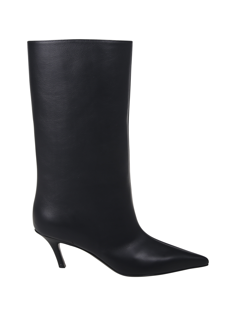 WOMAN AMINA MUADDI BLACK CALF LEATHER FIONA BOOT 