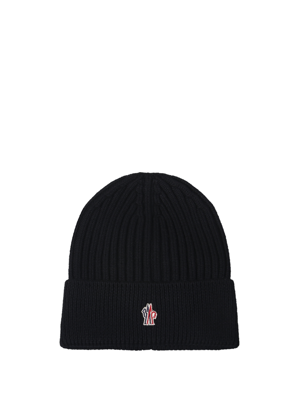 UOMO MONCLER GRENOBLE CAPPELLO IN LANA VERGINE NERA 