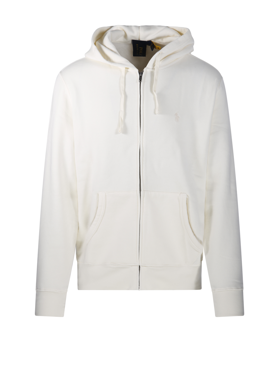 UOMO RALPH LAUREN FELPA CON CAPPUCCIO IN COTONE BIANCO