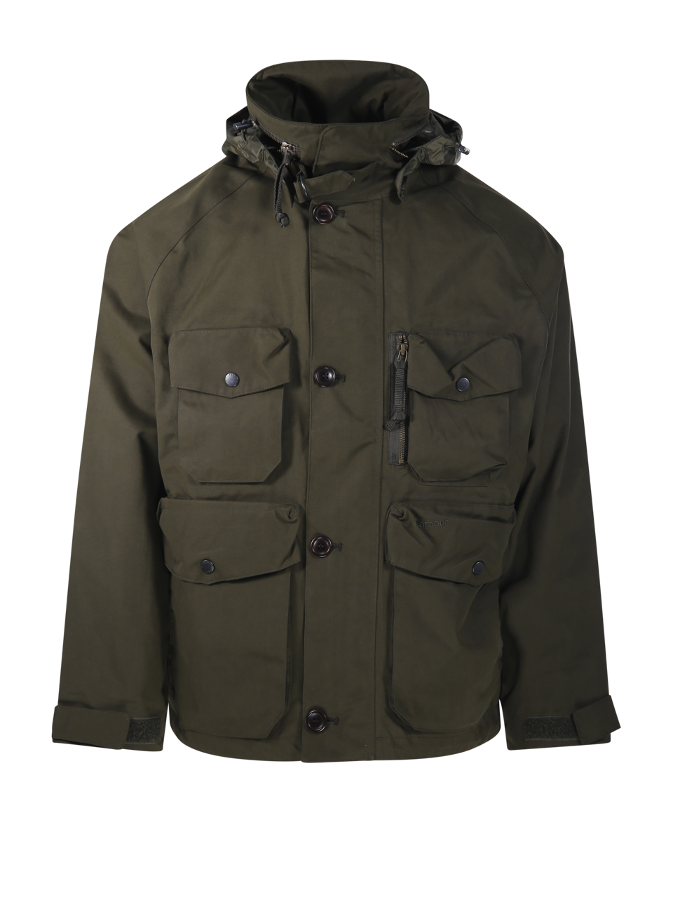 MEN BARBOUR GREEN POLYESTER JACKET