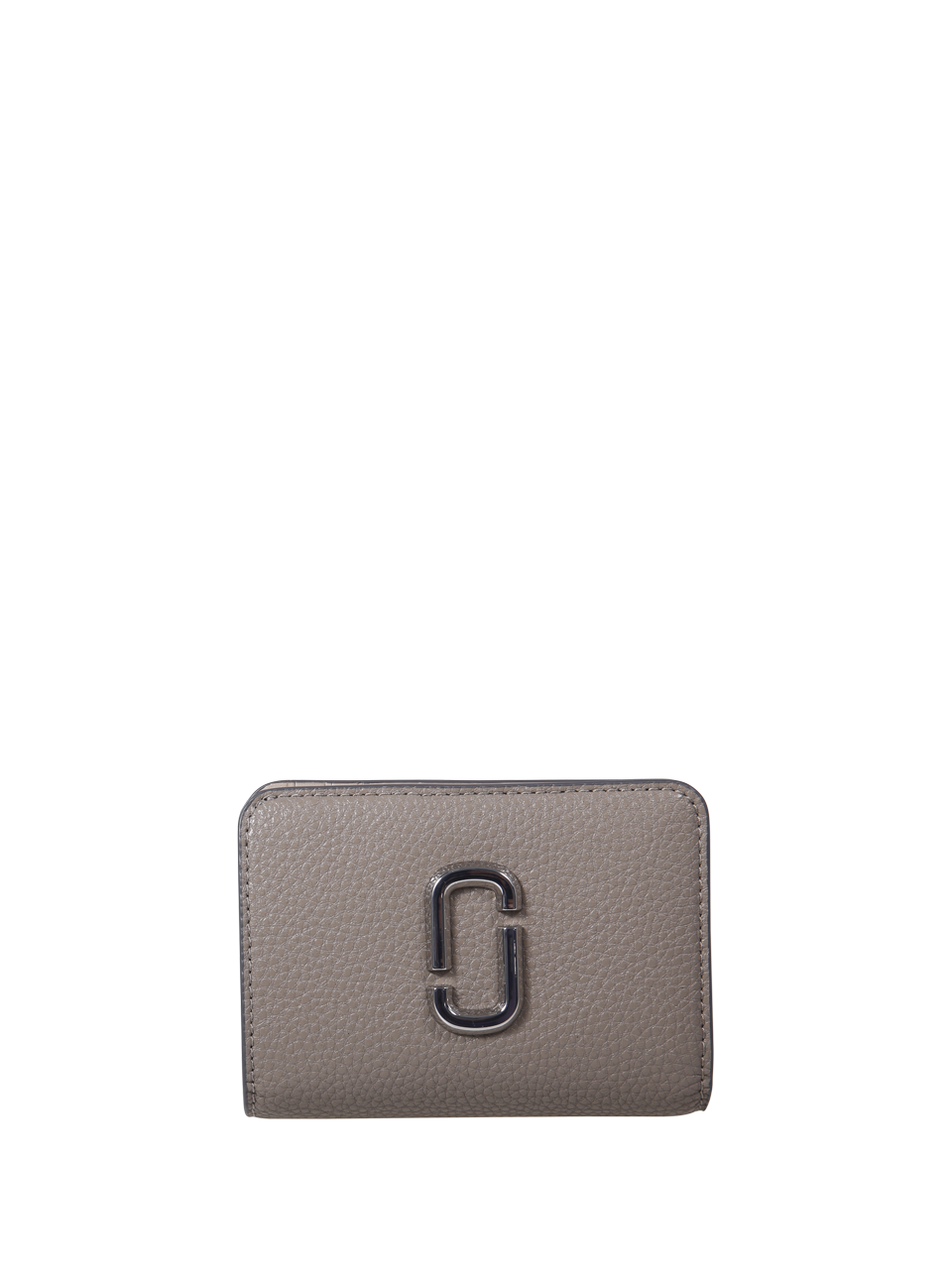 WOMAN MARC JACOBS GREY SPLIT COW LEATHER THE MINI COMPACT WALLET