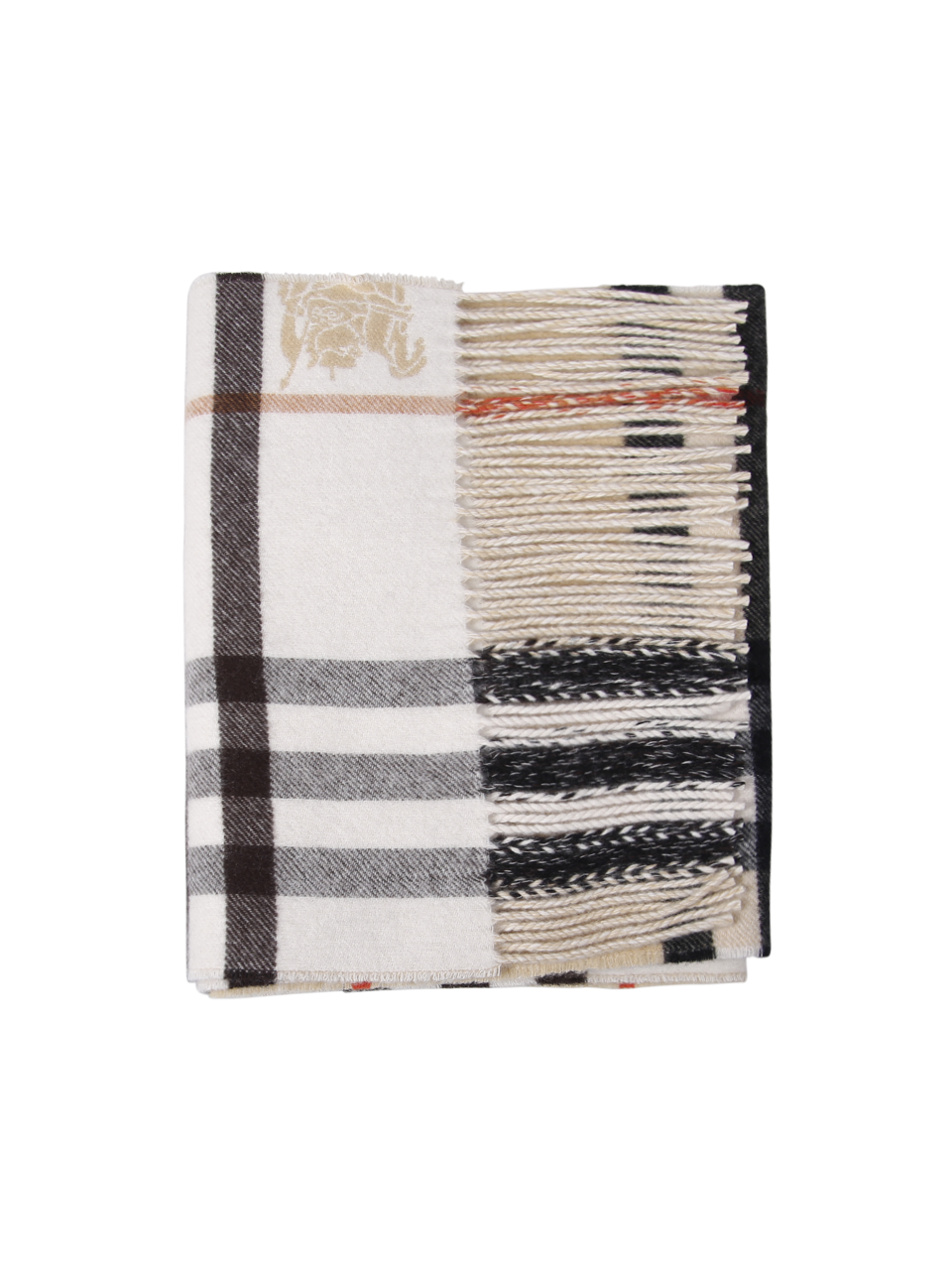 WOMAN BURBERRY BEIGE CASHMERE MU DOUBLE GC EKD SCARF