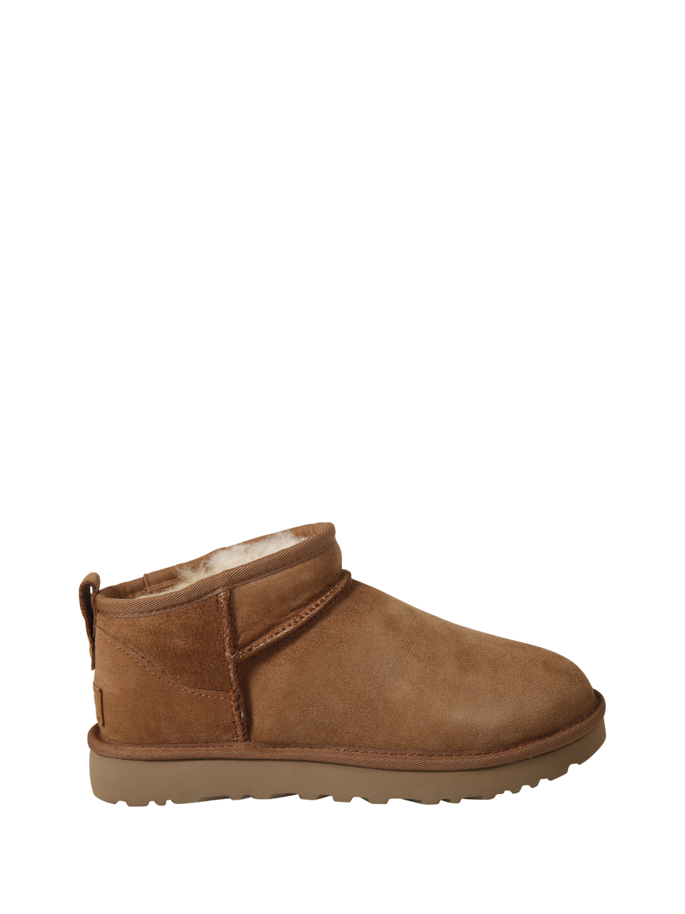 MEN UGG BROWN LEATHER M CLASSIC ULTRA MINI BOOT