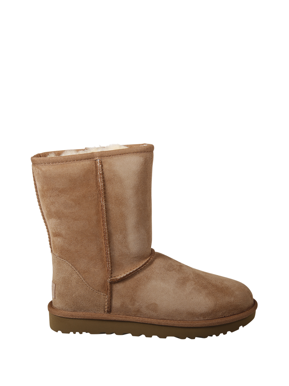 WOMAN UGG BROWN LEATHER W CLASSIC SHORT II BOOT