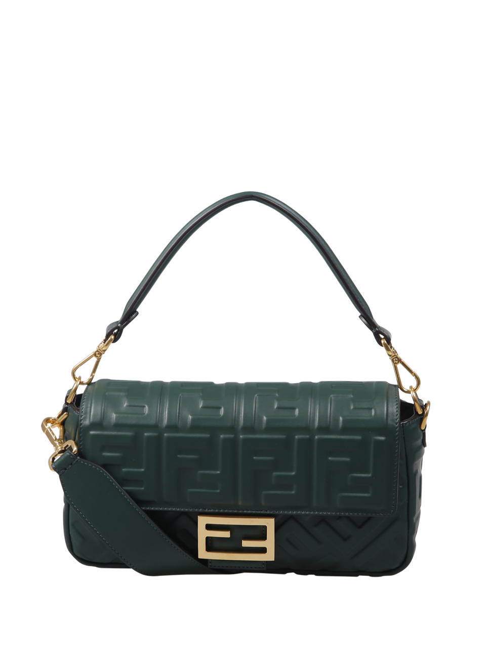 DONNA FENDI BAGUETTE IN PELLE DI VITELLO VERDE