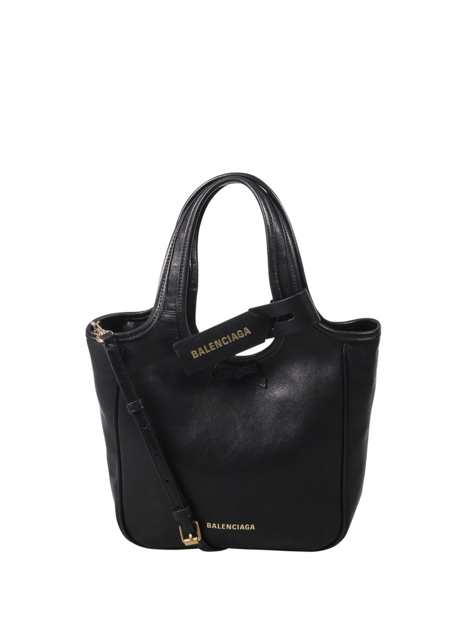 DONNA BALENCIAGA BORSA NORTH/SOUTH S IN PELLE DI AGNELLO NERA 