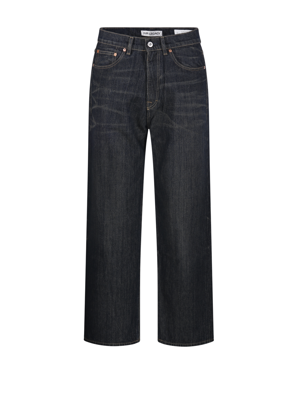 MEN OUR LEGACY BLUE COTTON THIRD CUT JEANS