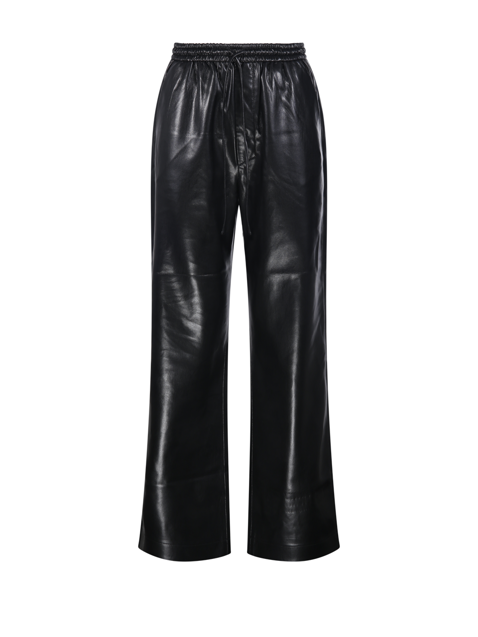 DONNA NANUSHKA PANTALONE CALIE IN POLIURETANO NERO