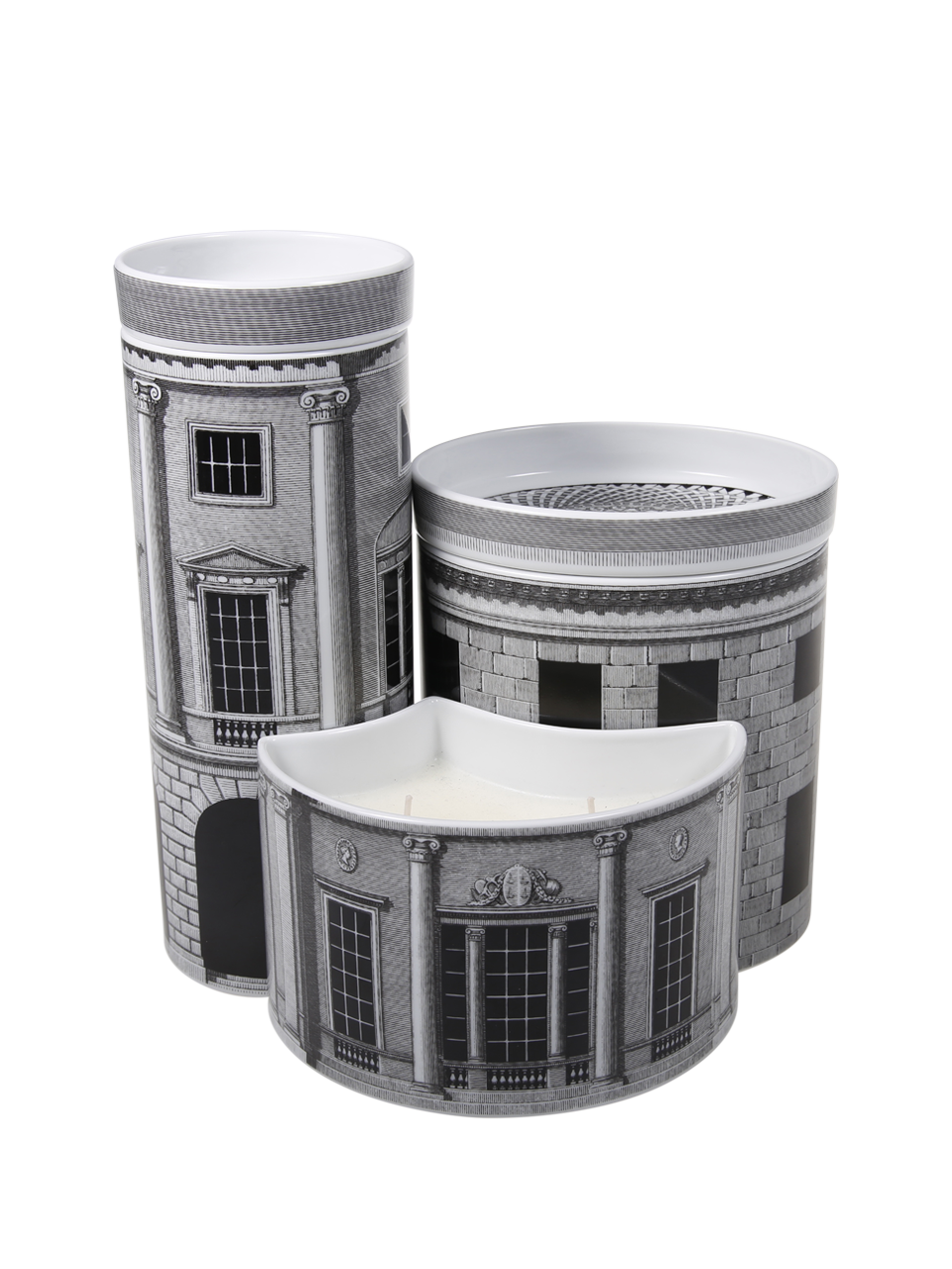NEL MENTRE SET OF THREE SCENTED CANDLES - DÉCOR ARCHITETTURA - FRAGRANCE IMMAGINAZIONE