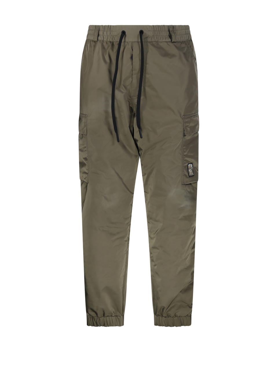 MEN MONCLER GRENOBLE GREEN POLYESTER TROUSERS