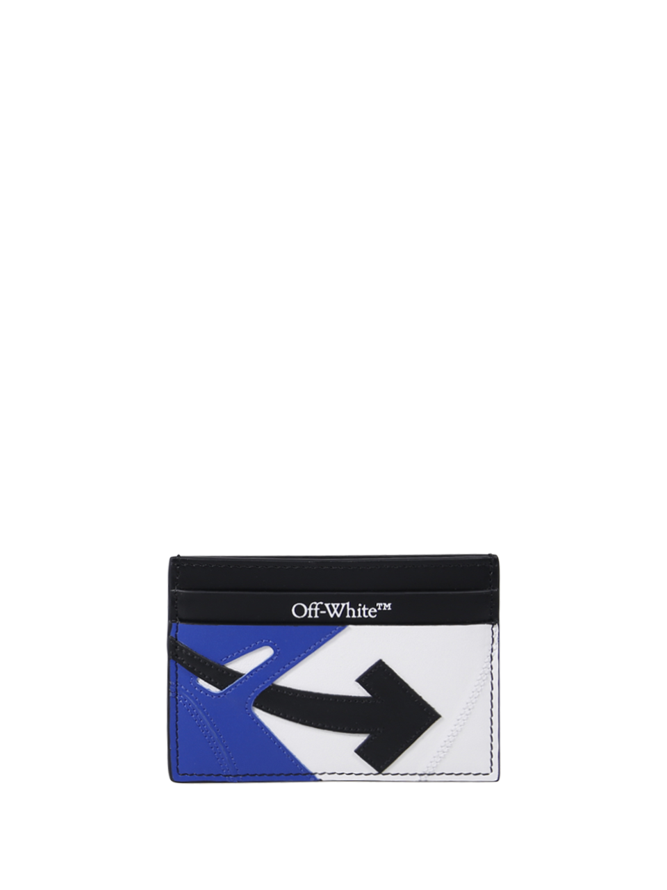 UOMO OFF-WHITE PORTA CARTE SNEAKER OOO IN PELLE NERA 
