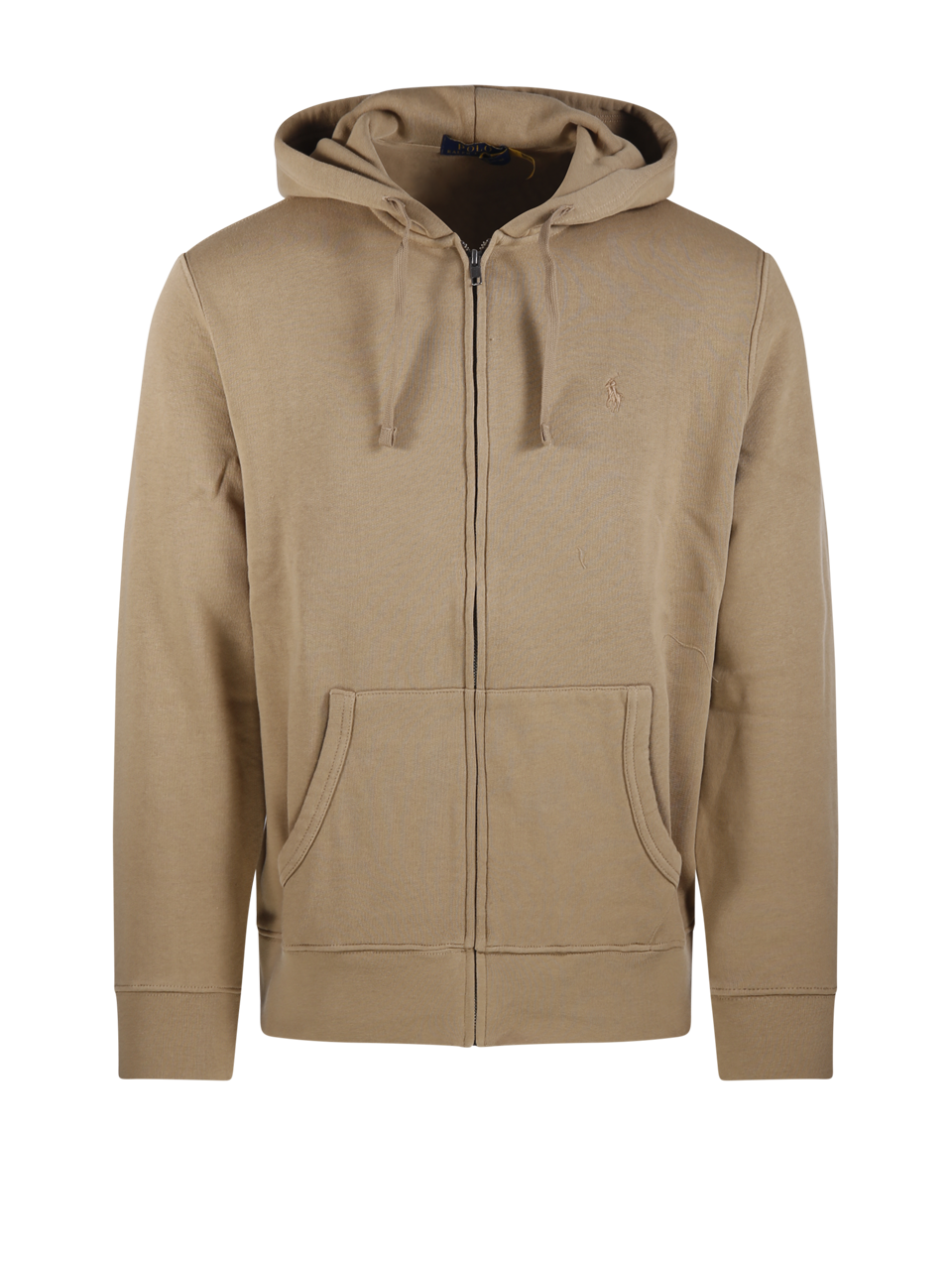 MEN RALPH LAUREN BEIGE COTTON HOODIE SWEATSHIRT