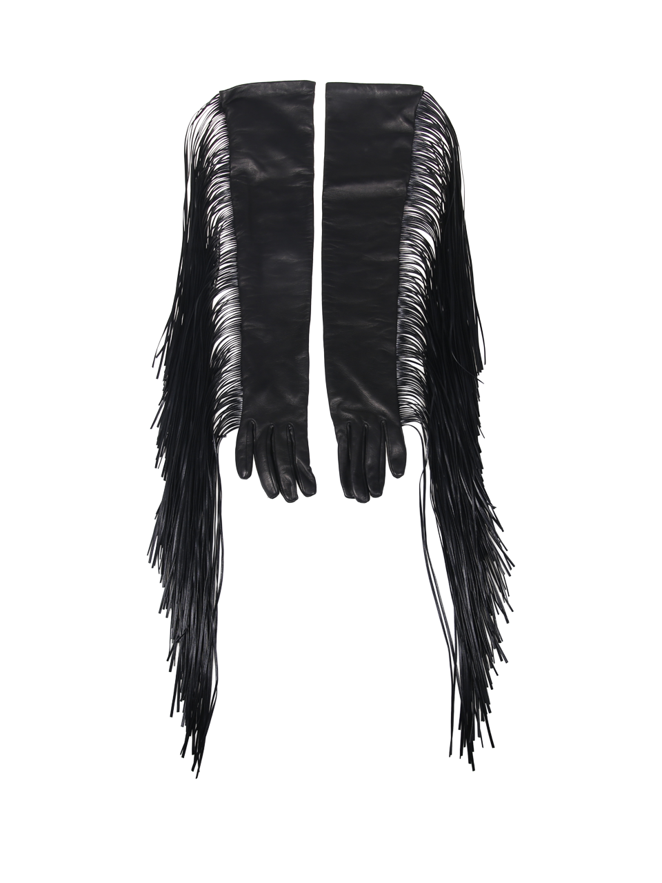 WOMAN MAXMARA SPORTMAX BLACK LAMB LEATHER ANGEL1234 GLOVE