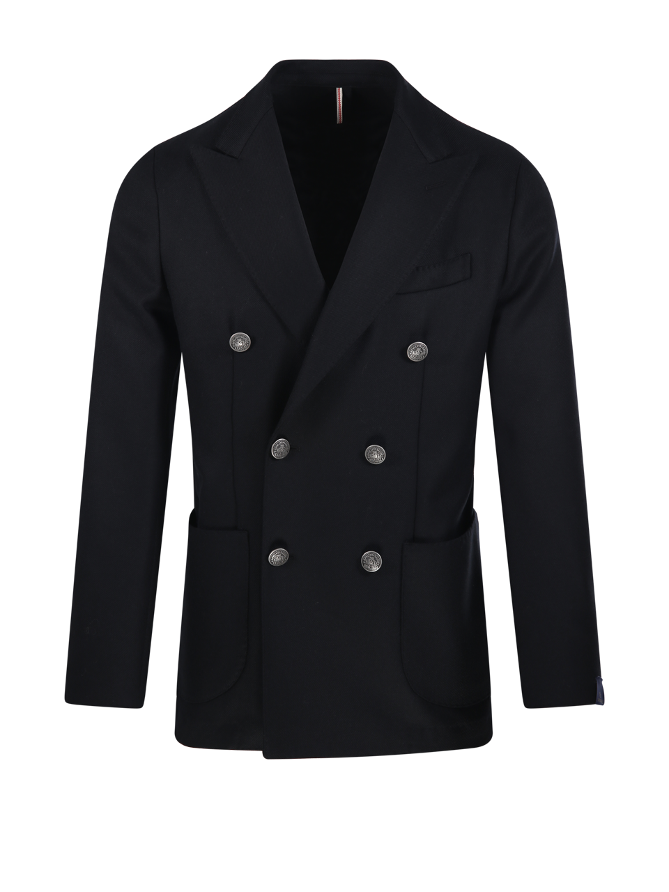 MEN SANTANIELLO BLACK WOOL BLAZER