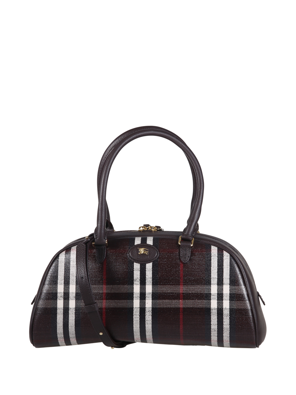 WOMAN BURBERRY BROWN CALF LATHER LL HIGHLANDS MD BOWLING WWW BAG