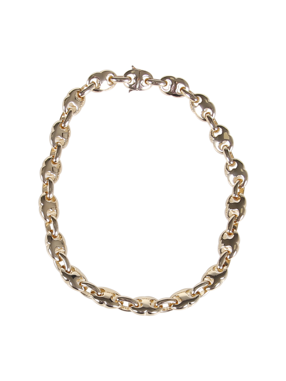 WOMAN TORY BURCH GOLD BRASS GEMINI LINK NECKLACE