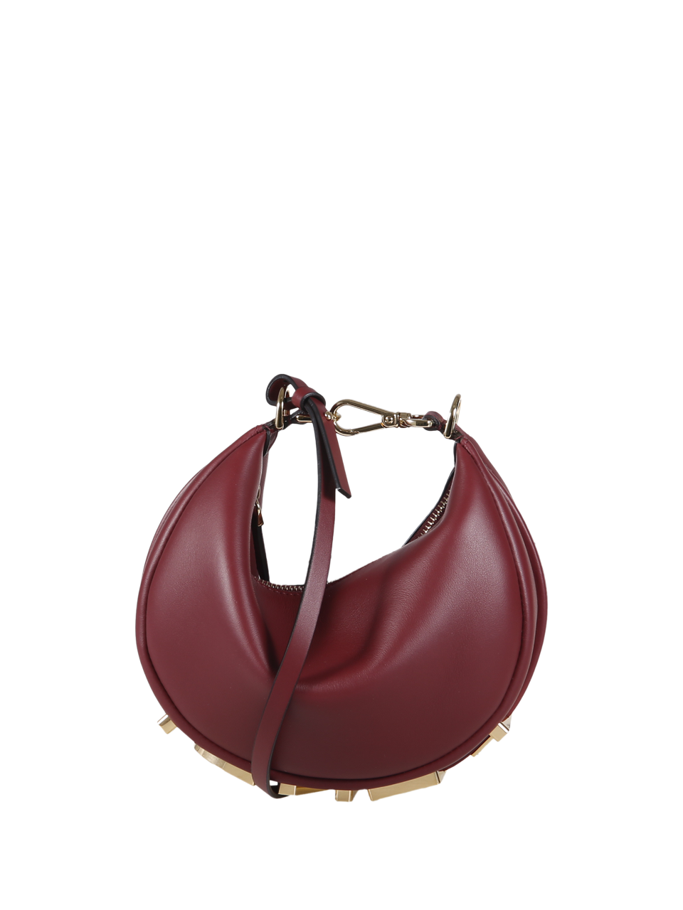 WOMAN FENDI BORDEUAX CALF LEATHER MINI FENDIGRAPHY BAG