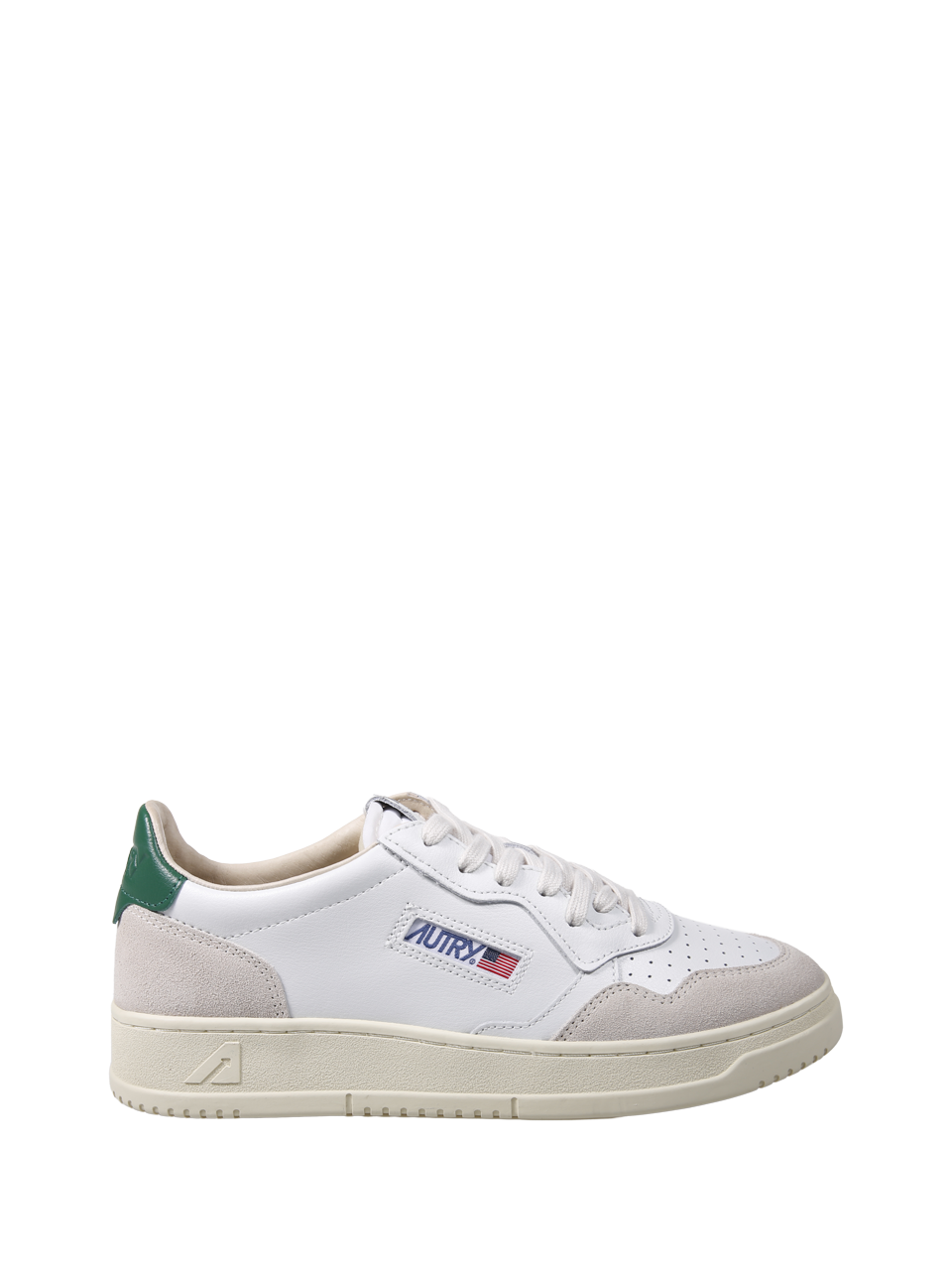 MEN AUTRY WHITE LEATHER MEDALIST LOW MAN