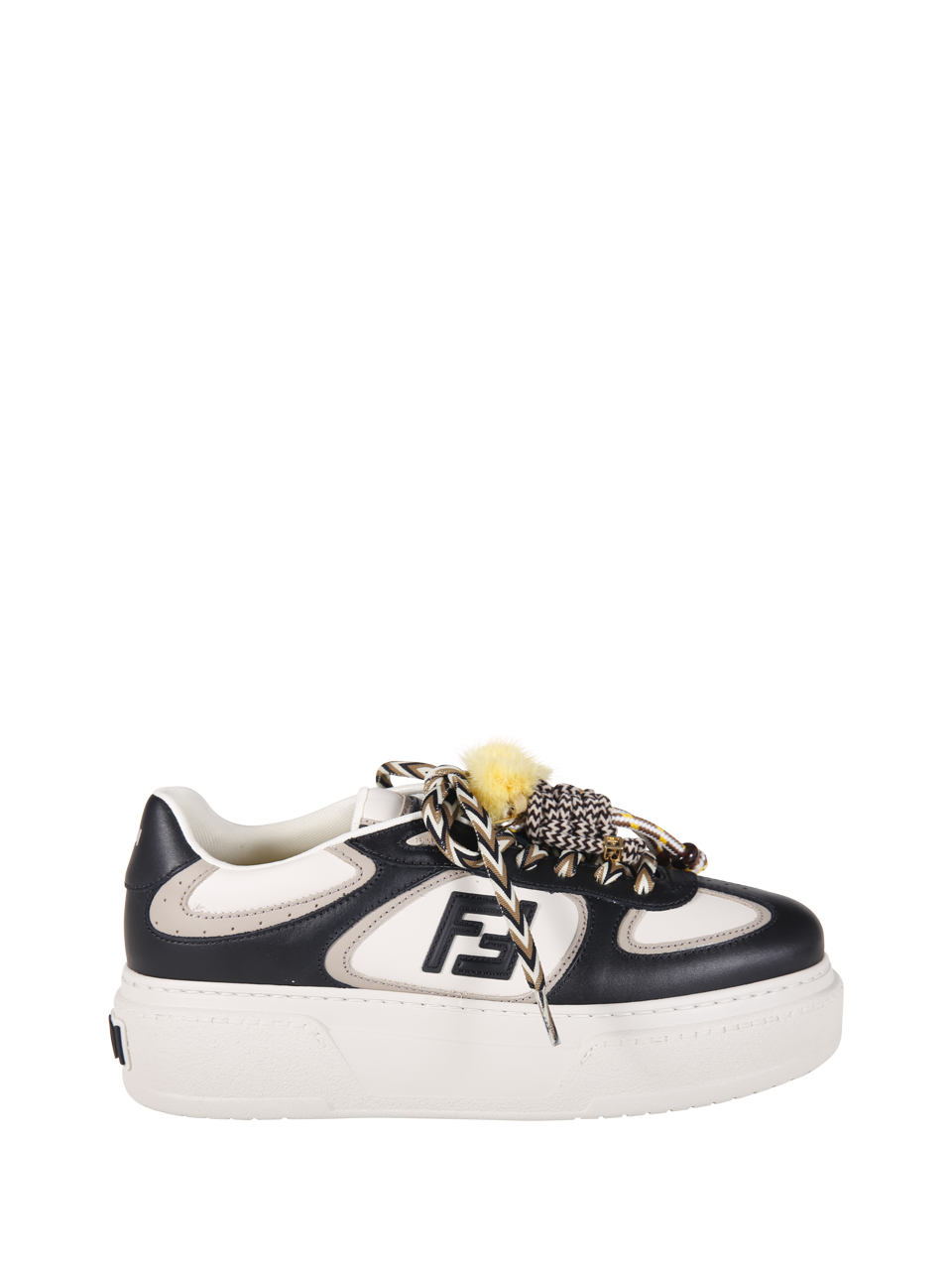 WOMAN FENDI WHITE CALF LEATHER MATCH SNEAKER