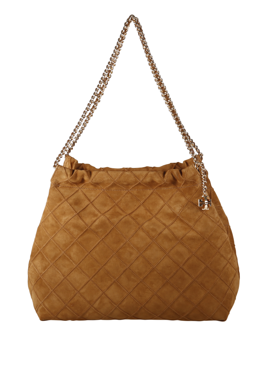 WOMAN TORY BURCH BROWN BOVINE SUEDE FLEMING HOBO BAG