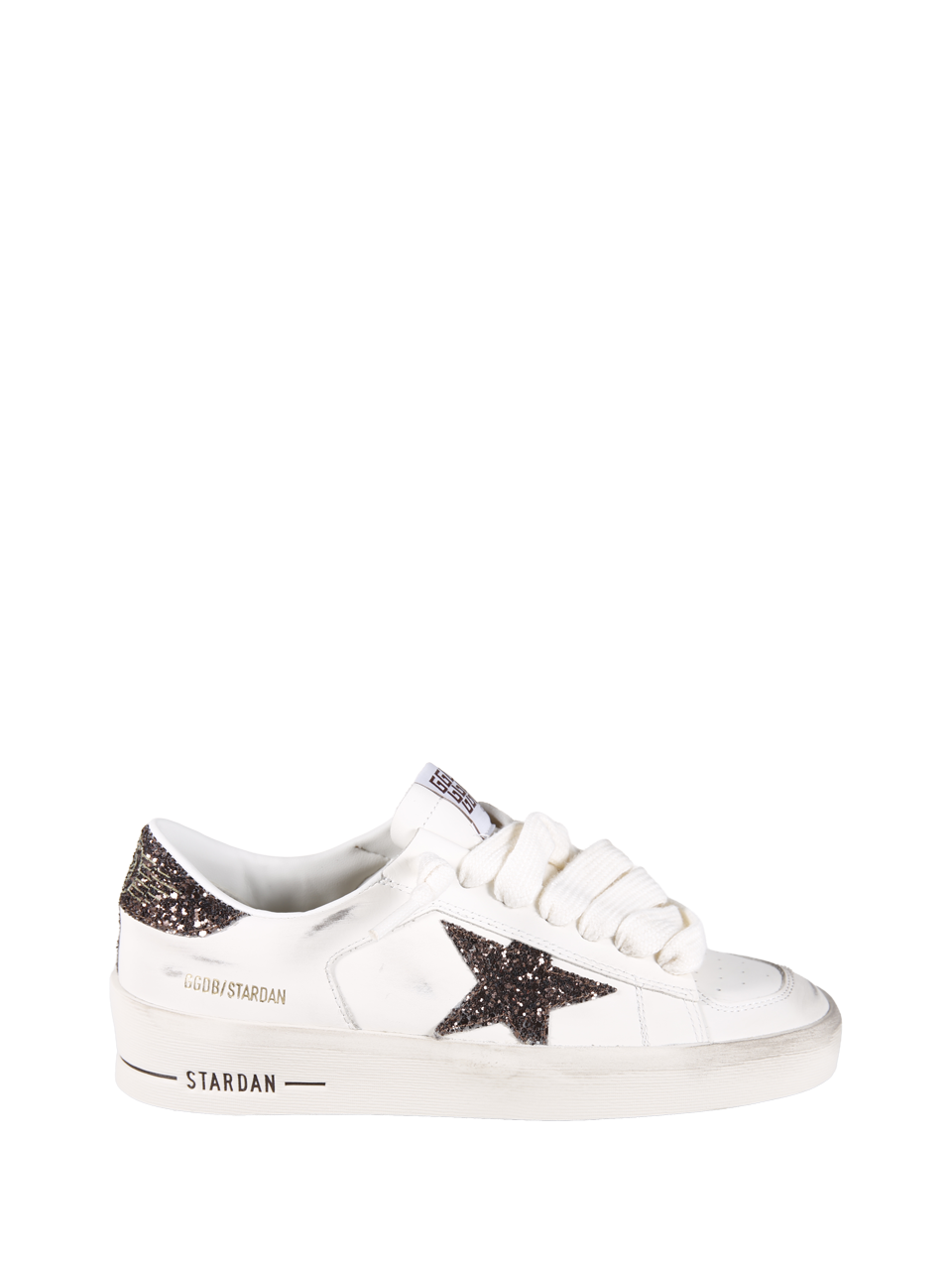 WOMAN GOLDEN GOOSE WHITE LEATHER STARDAN SNEAKER 