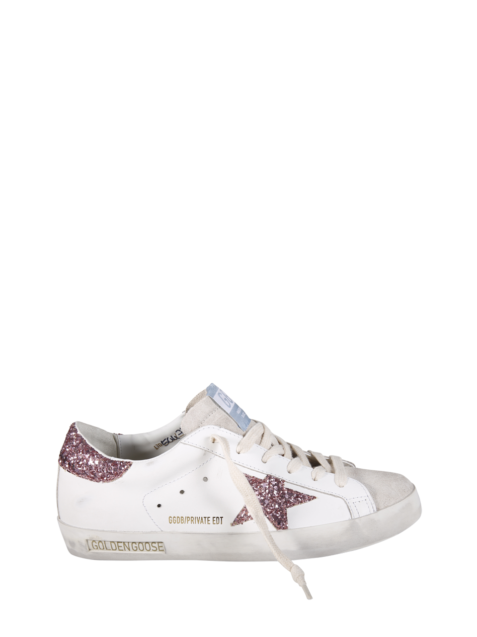 WOMAN GOLDEN GOOSE WHITE LEATHER SUPER-STAR SNEAKER 