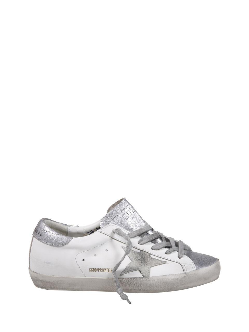 WOMAN GOLDEN GOOSE WHITE LEATHER SUPER-STAR SNEAKER 
