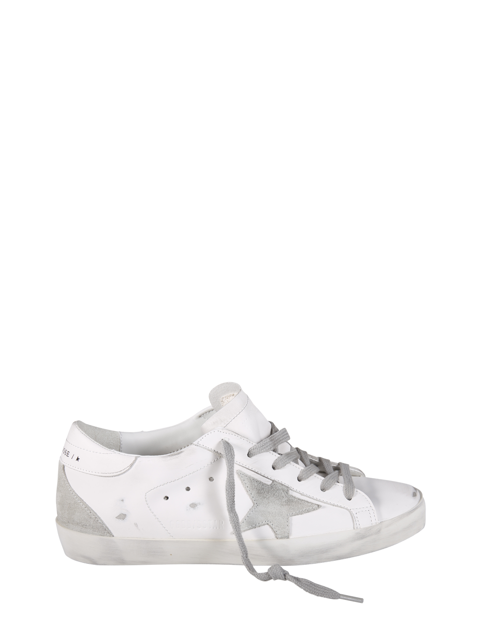 WOMAN GOLDEN GOOSE WHITE LEATHER SUPER-STAR SNEAKER 