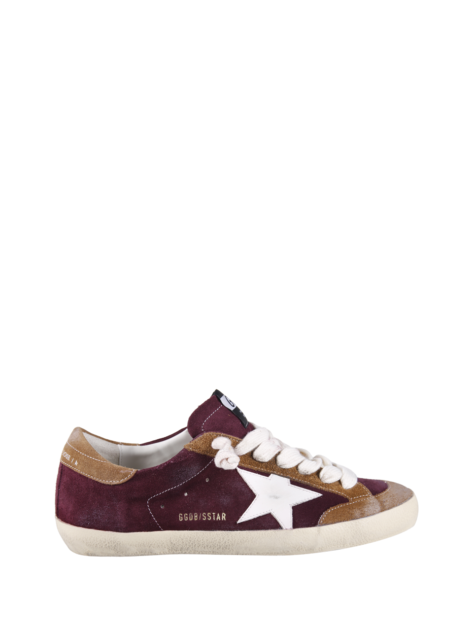 WOMAN GOLDEN GOOSE RED LEATHER SUPER STAR SNEAKER 