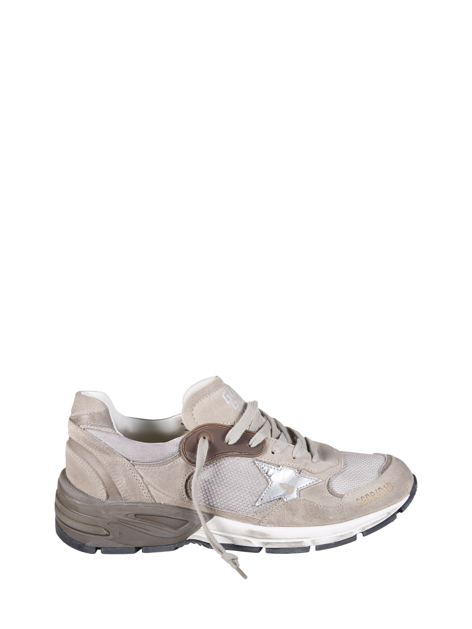WOMAN GOLDEN GOOSE NUDE LEATHER RUNNING SNEAKER 