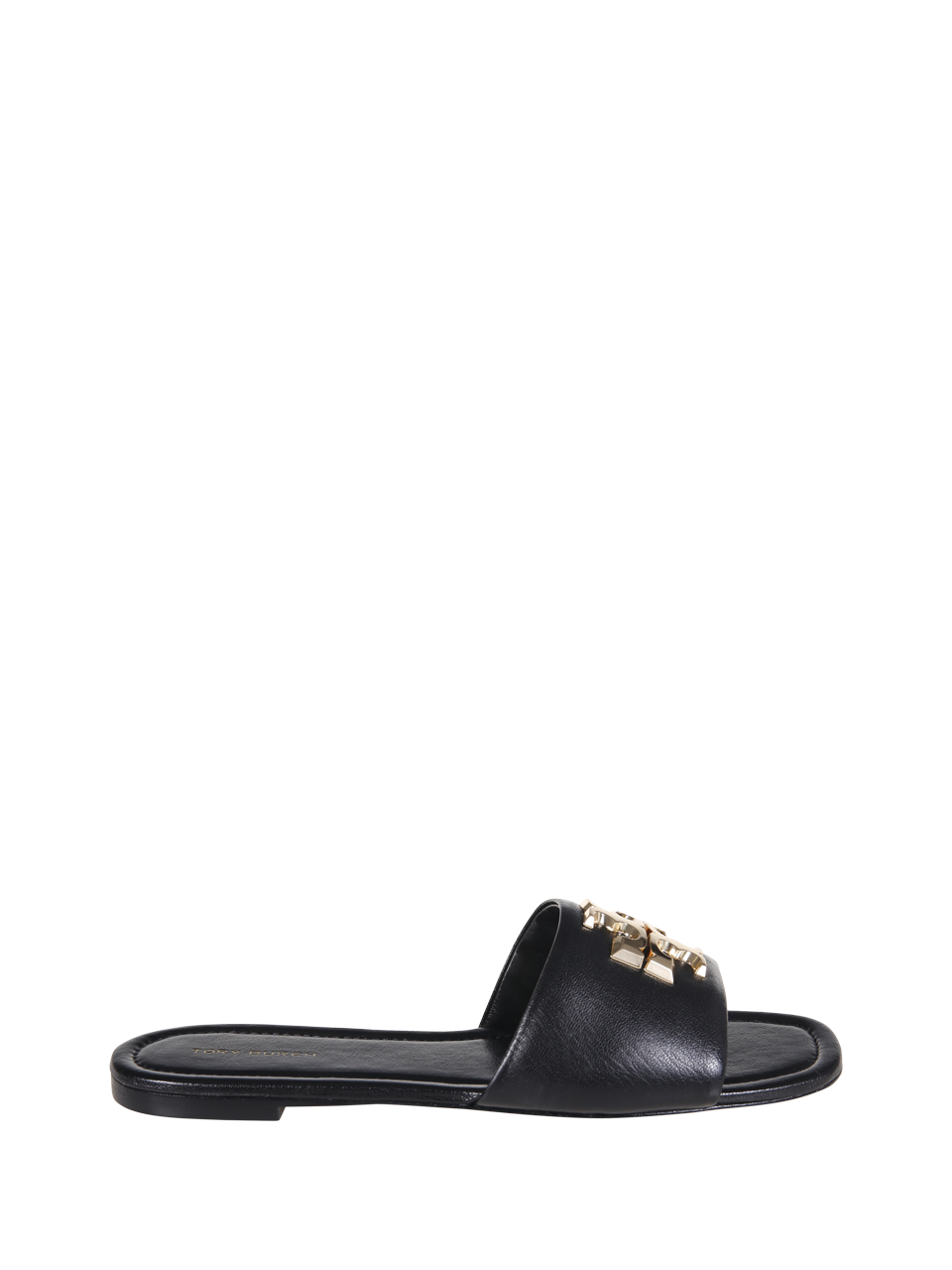 WOMAN TORY BURCH BLACK LEATHER ELEANOR SLIDE