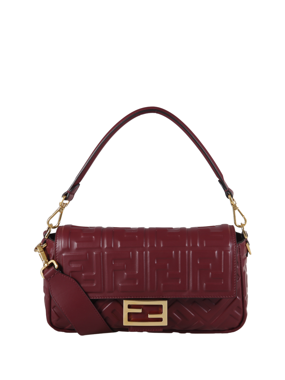 WOMAN FENDI BORDEAUX CALF LEATHER BAGUETTE