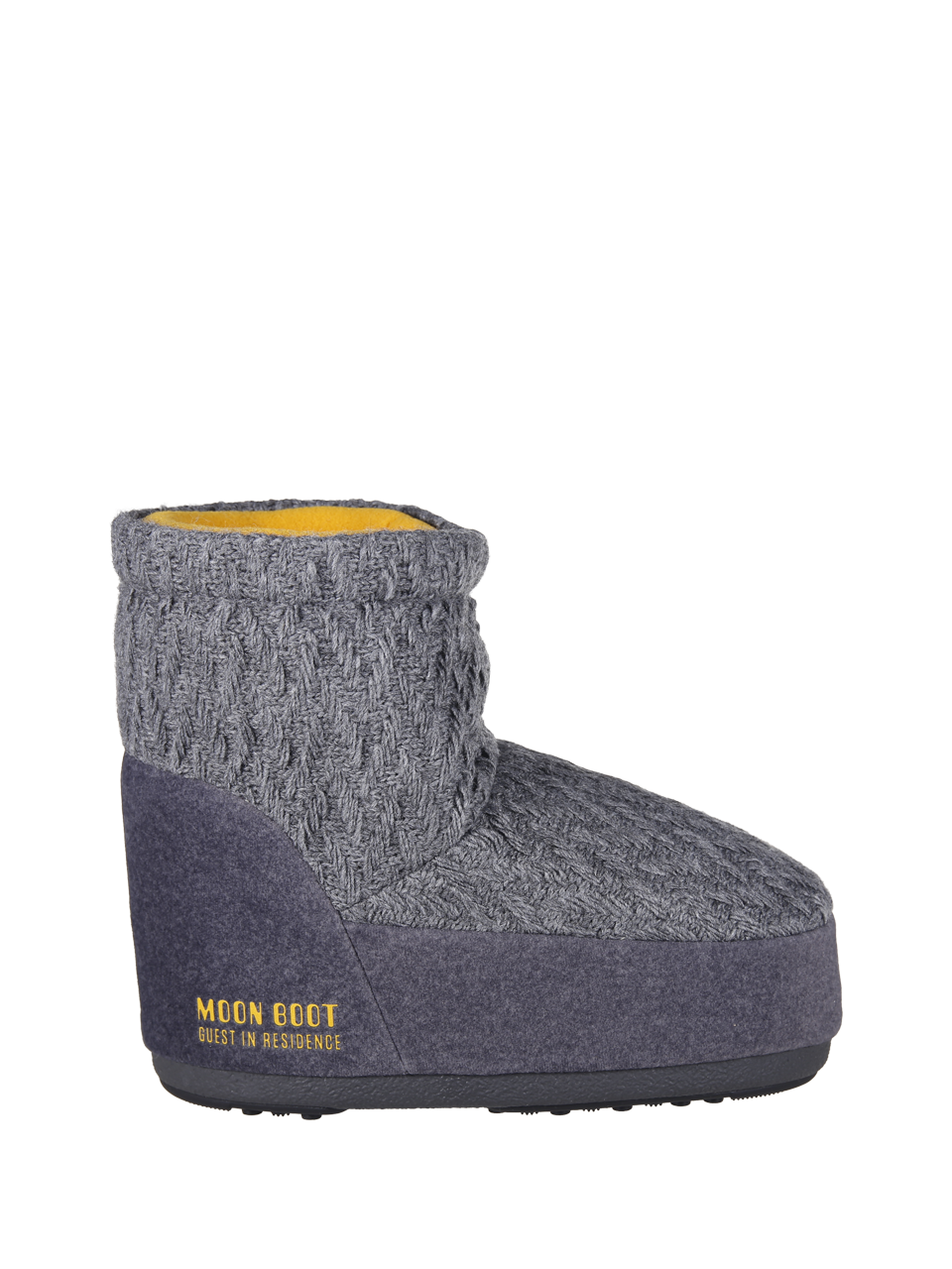 WOMAN MOON BOOT X GUEST IN RESIDENCE GREY POLYESTER NO LACE KNIT LOW BOOT