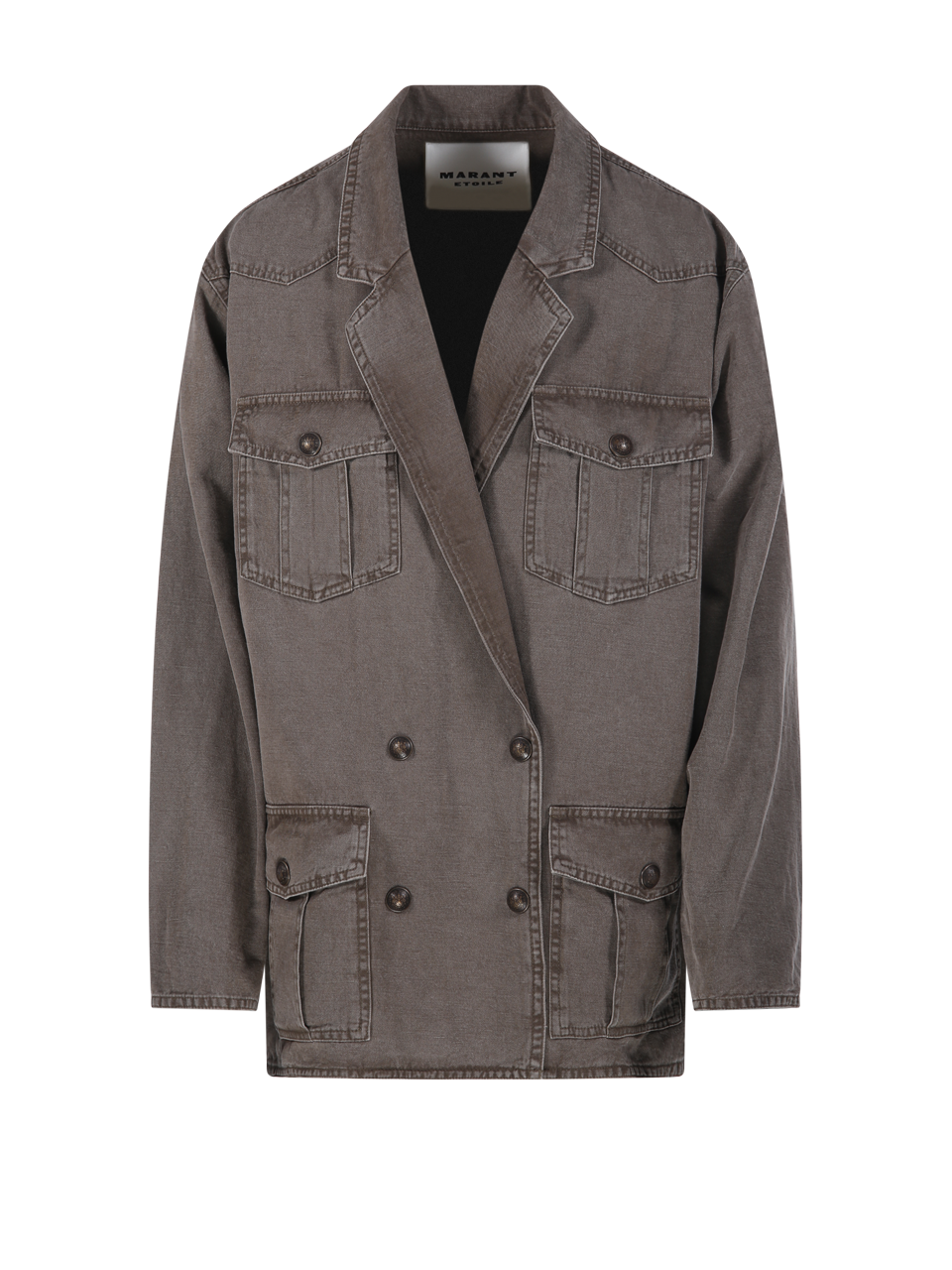 WOMAN MARANT ETOILE BROWN COTTON NEVALA GB JACKET