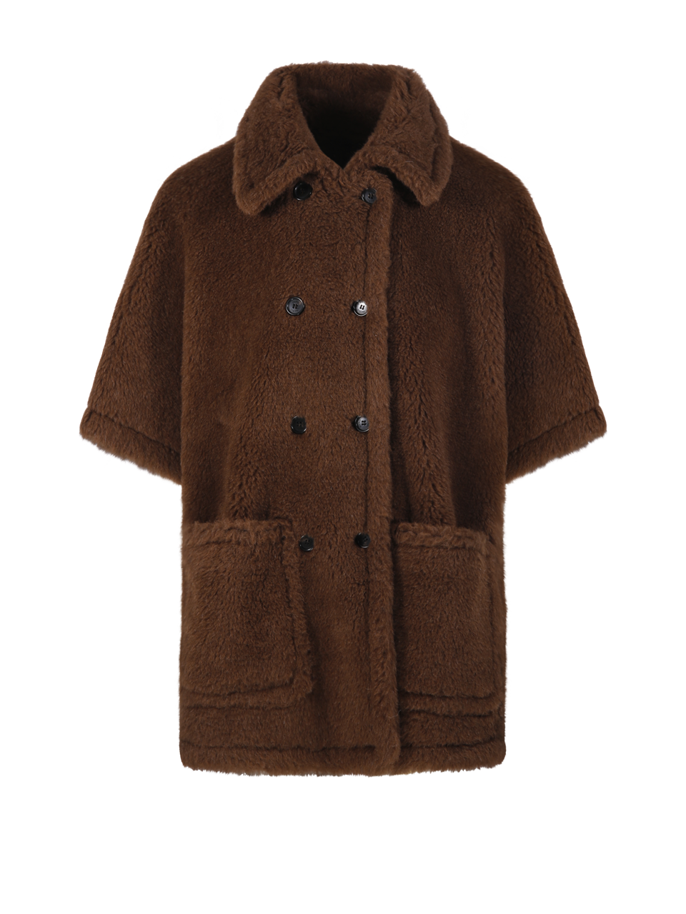 WOMAN MAXMARA BROWN ALPACA CAVALLO4 CAPE