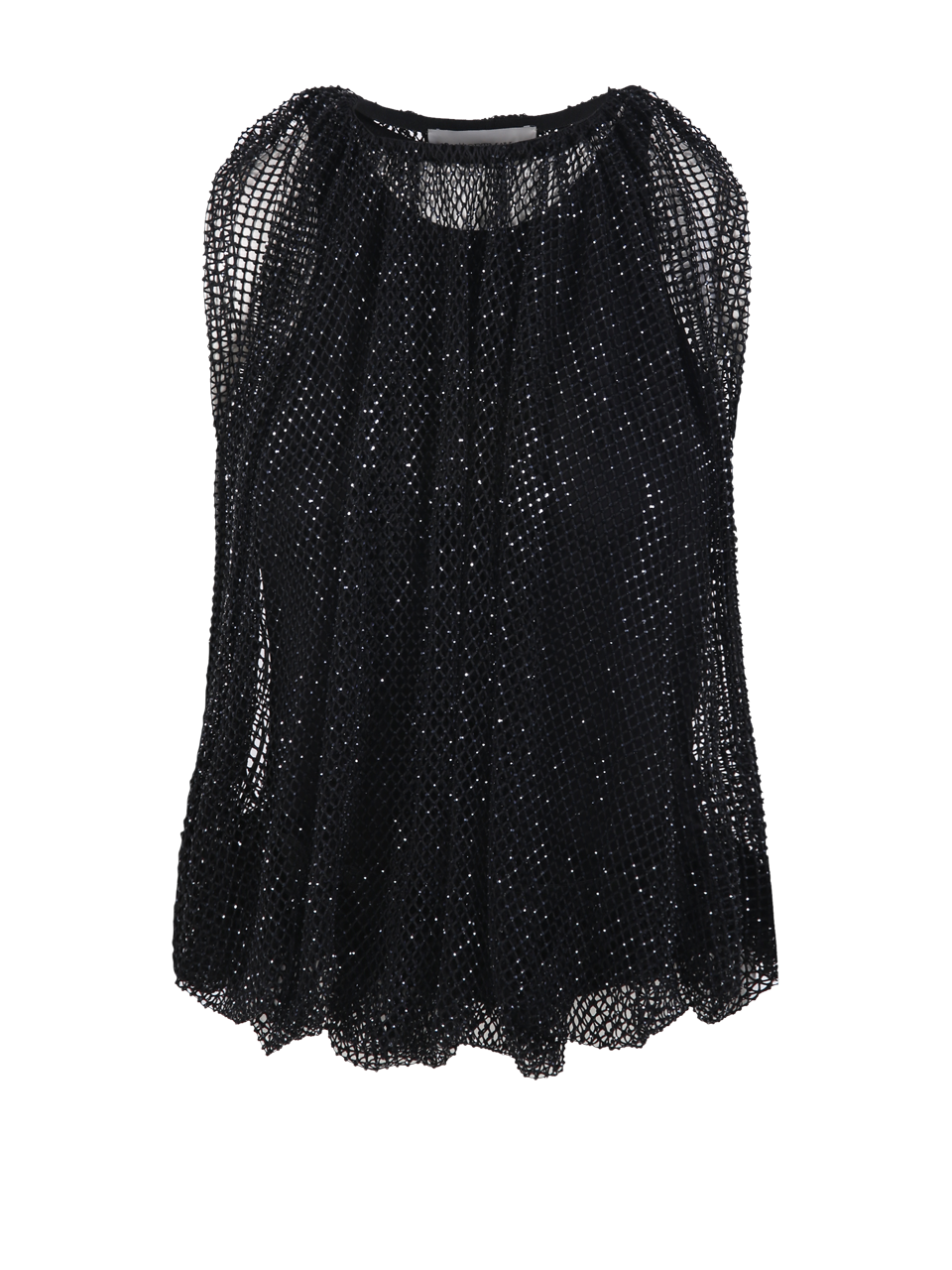 WOMAN MAXMARA SPORTMAX BLACK POLYESTER NODO TANK TOP