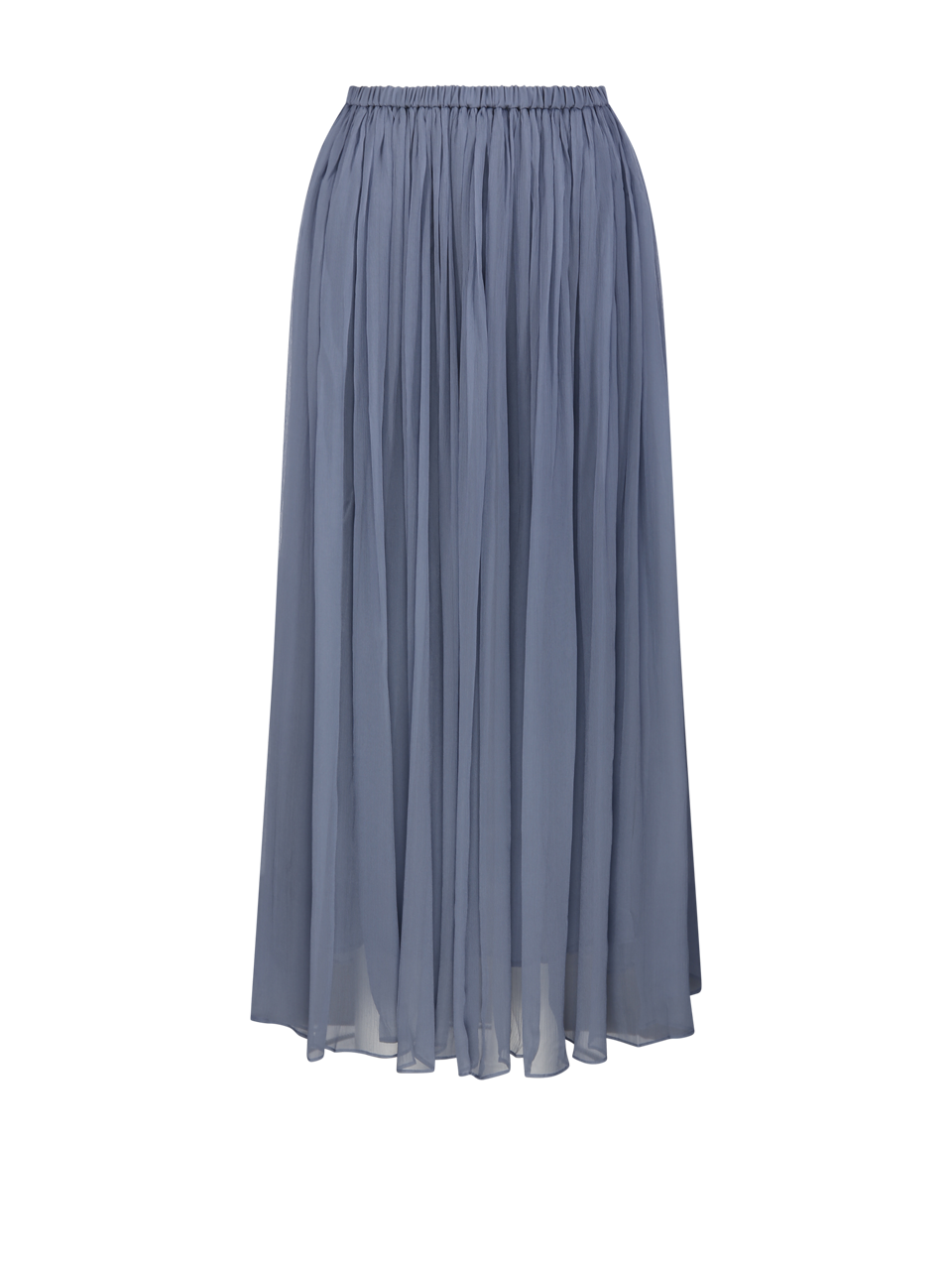 WOMAN INTO THE EAST LIGHT BLUE MULBERRY SILK PLISSE SKIRT