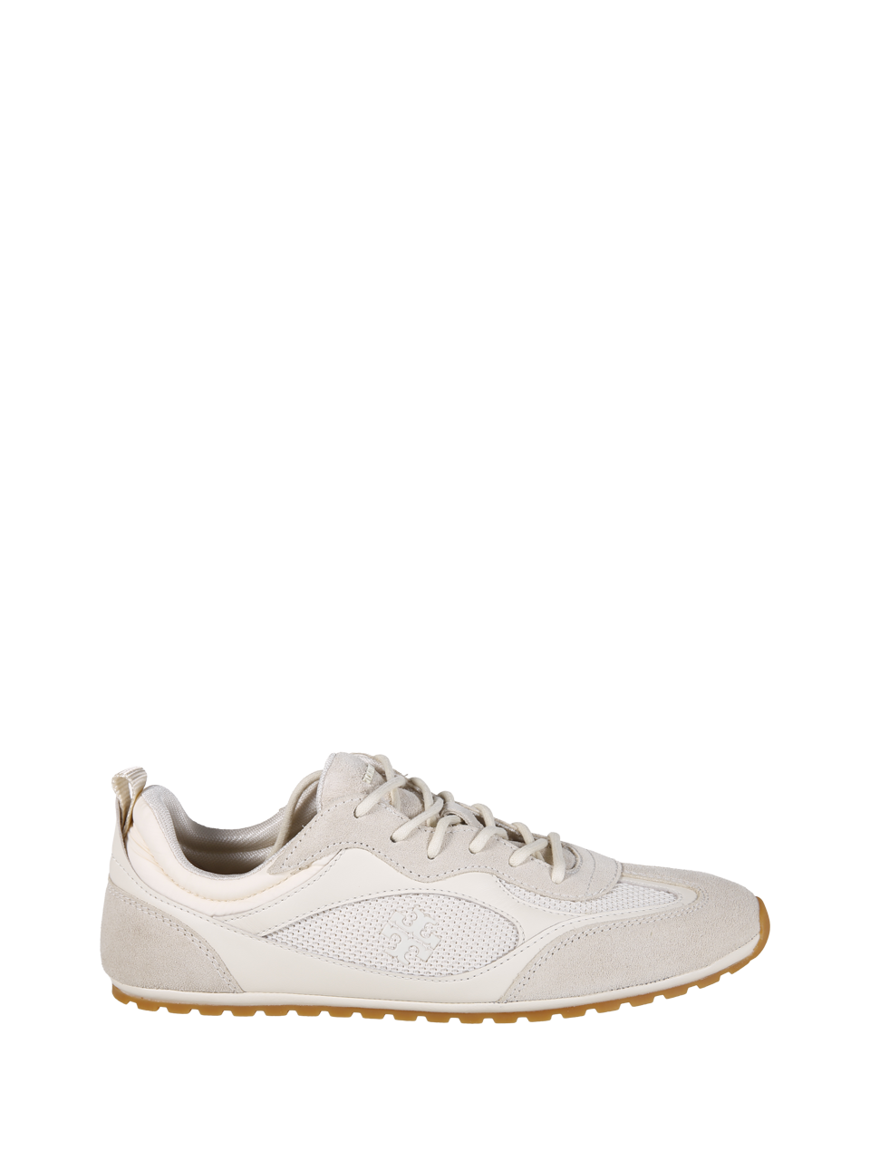 WOMAN TORY BURCH NUDE LEATHER FIELD SNEAKER