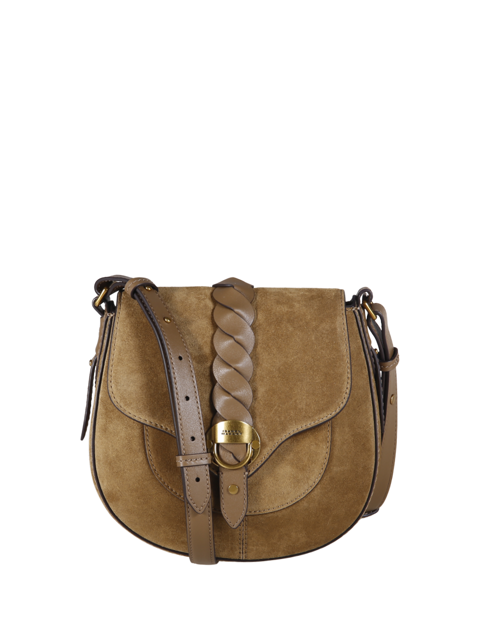 WOMAN ISABEL MARANT BROWN CALF SUEDE LEATHER ALTAY SMALL GZ BAG