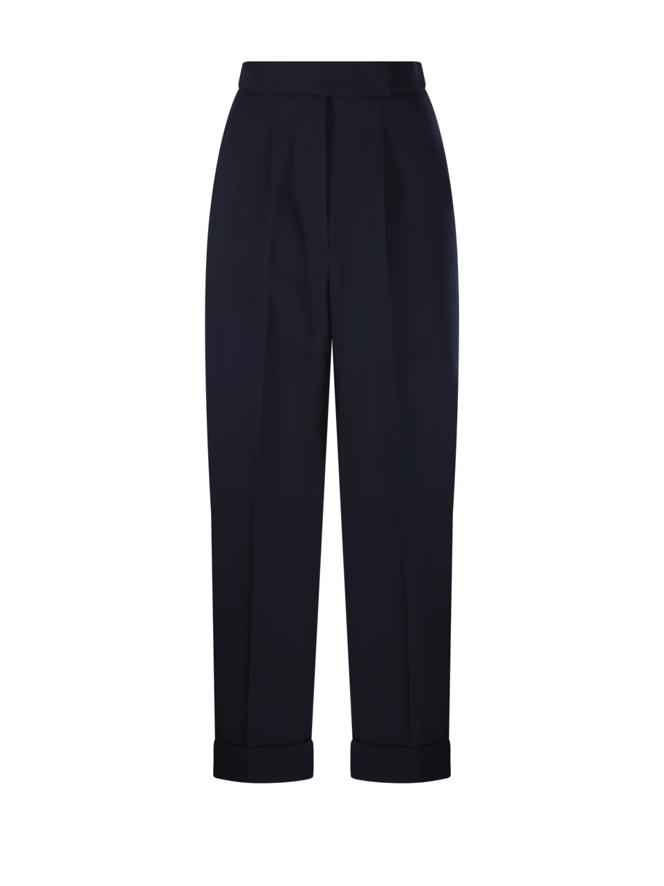 WOMAN MAXMARA BLUE VIRGIN WOOL RUGIADA PANT