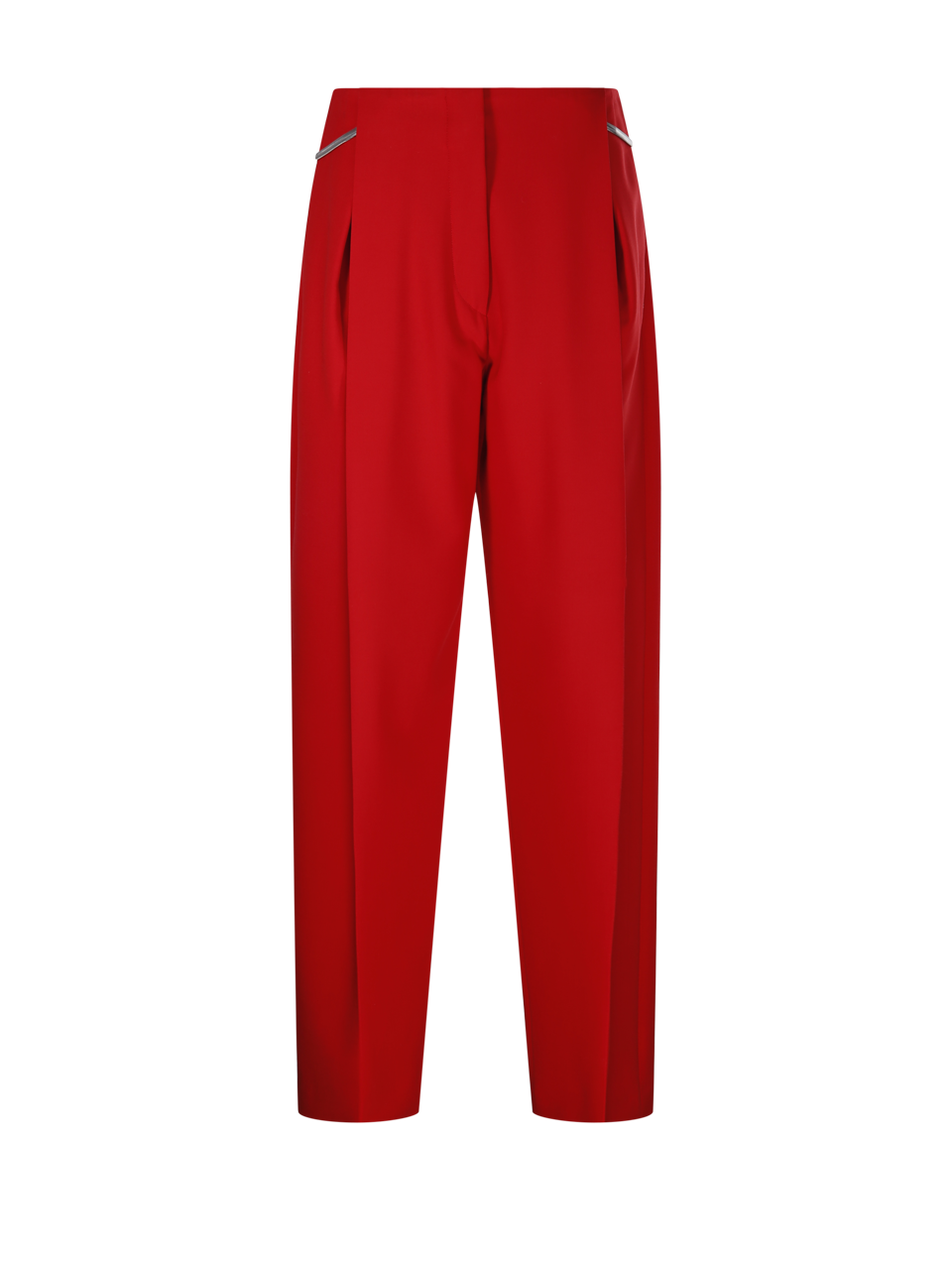 DONNA MAXMARA SPORTMAX PANTALONI FANTE IN POLIESTERE ROSSO 