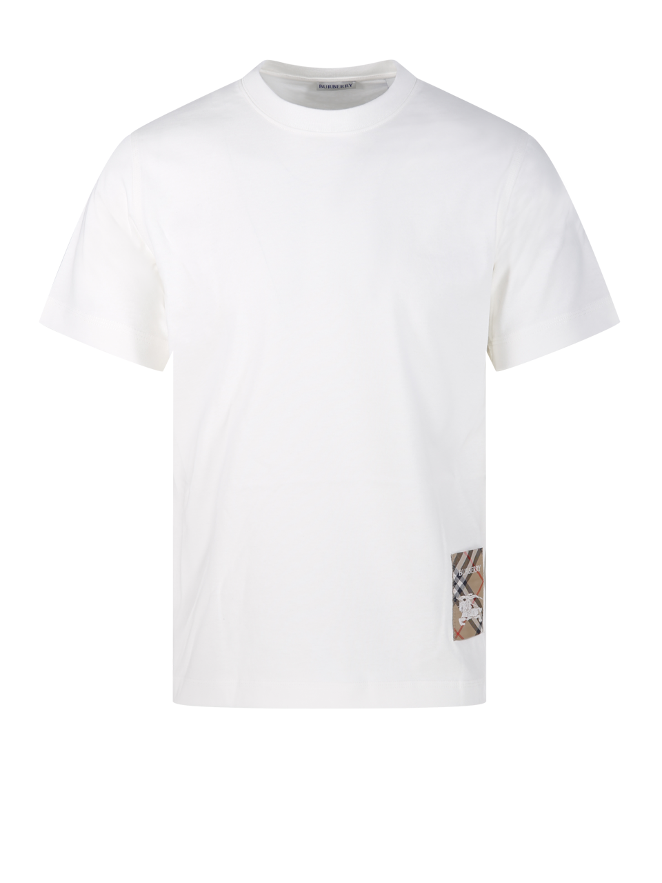 MEN BURBERRY WHITE COTTON SP25-MW-FOR-2.6.094 T-SHIRT