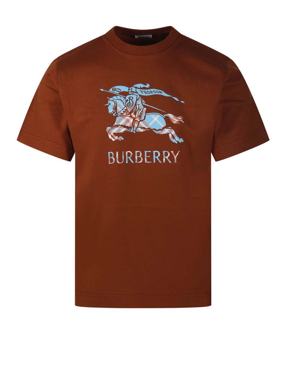 MEN BURBERRY BROWN COTTON SETH EKD DEG T-SHIRT