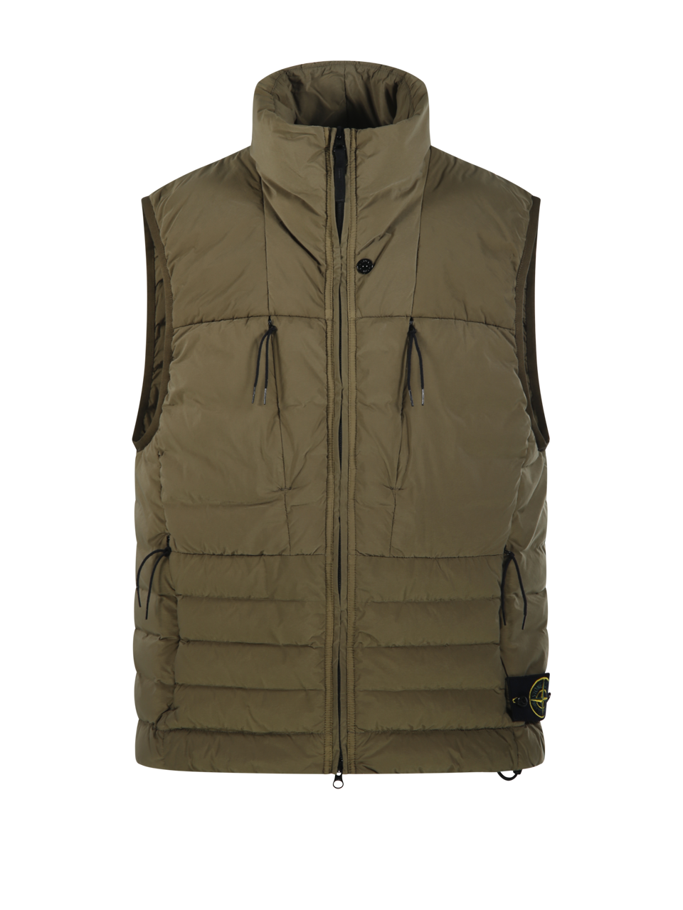 UOMO STONE ISLAND GILET TRAPUNTATO IN POLIAMMIDE VERDE