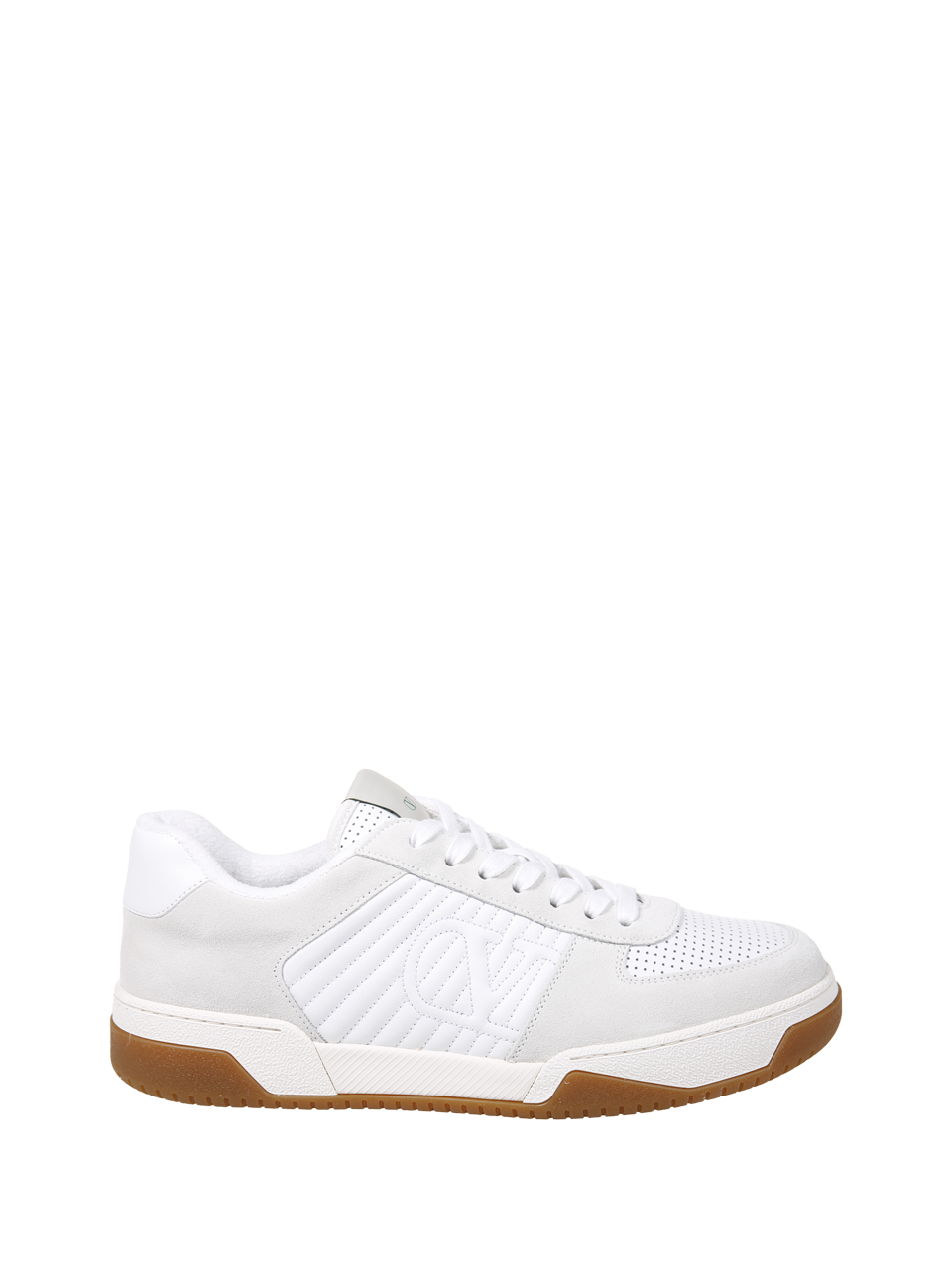 MEN VALENTINO GARAVANI WHITE SPLIT CALF SKIN SPARRY SNEAKER 