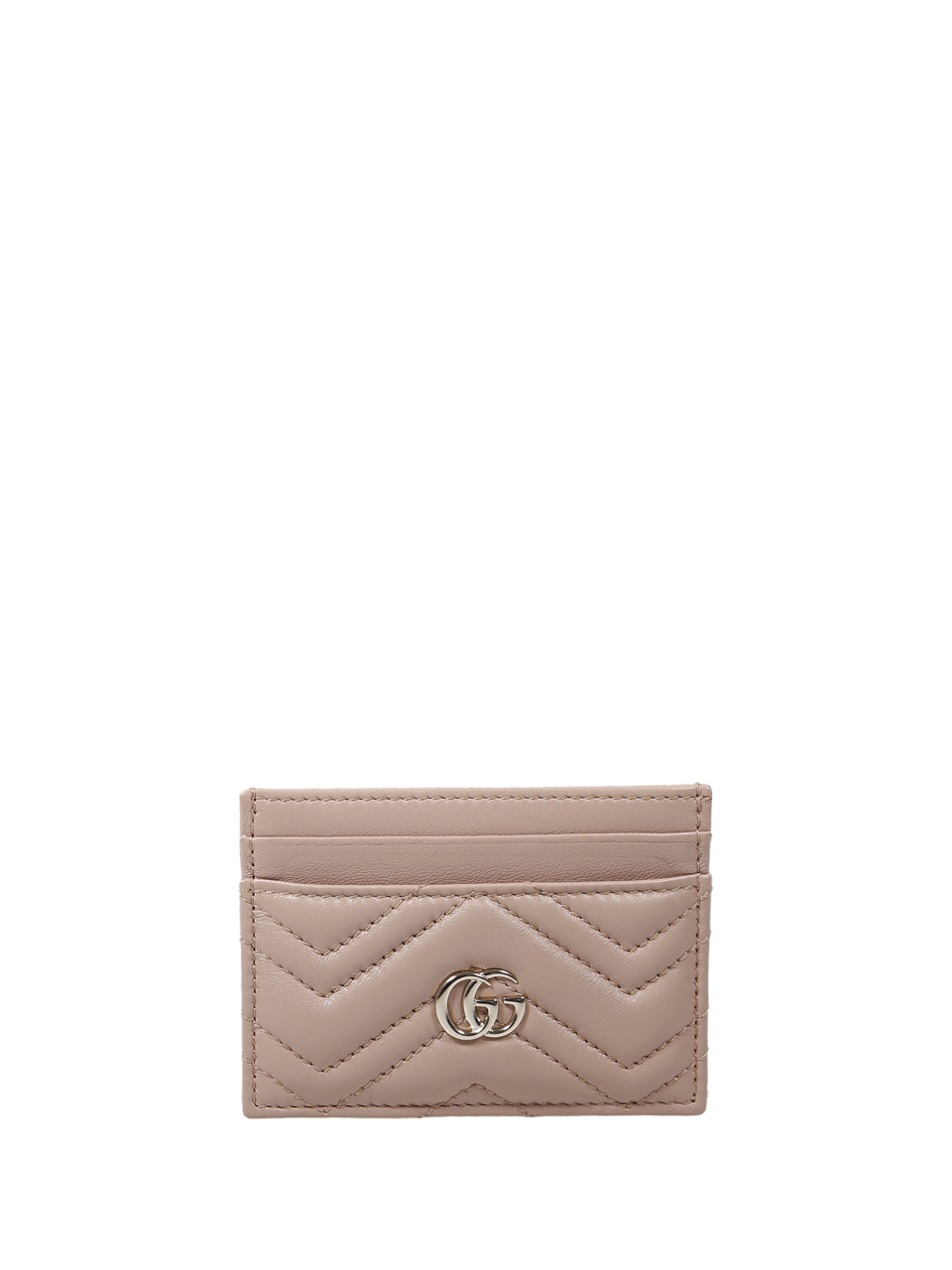 DONNA GUCCI PORTA CARTE DI CREDITO MARMONT IN PELLE DI AGNELLO ROSA 
