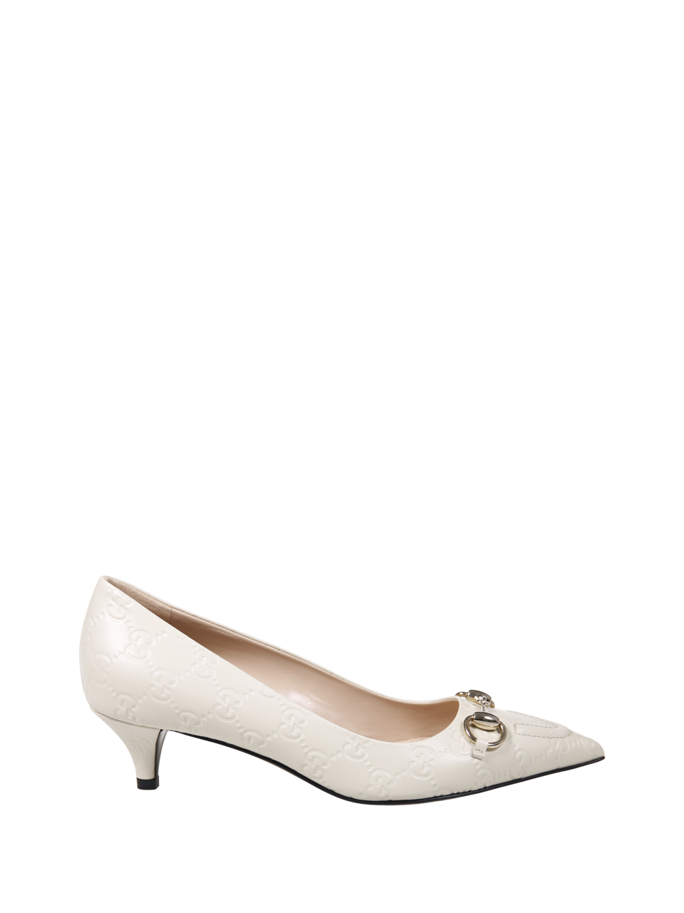 DONNA GUCCI DÉCOLLETÉ ERIN 45 IN PELLE DI VITELLO BIANCA