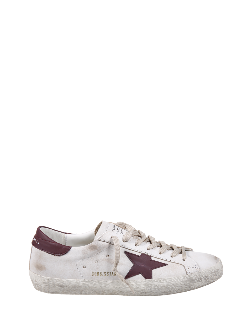 MEN GOLDEN GOOSE WHITE GOAT LEATHER SUPER STAR SNEAKER 